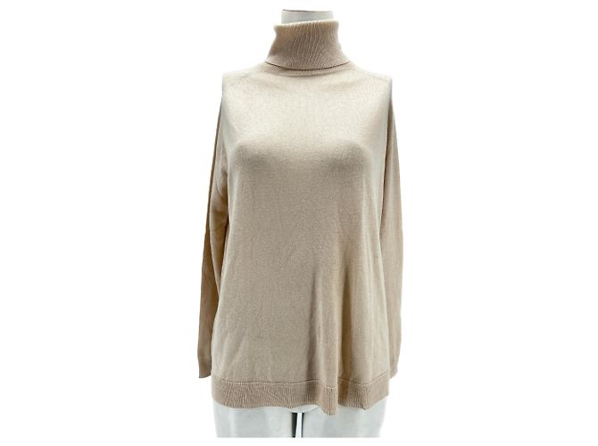Autre Marque UNTERSCHRIFTLOS / UNTERSCHRIFTLOS Strickwaren T.International S Seide Beige