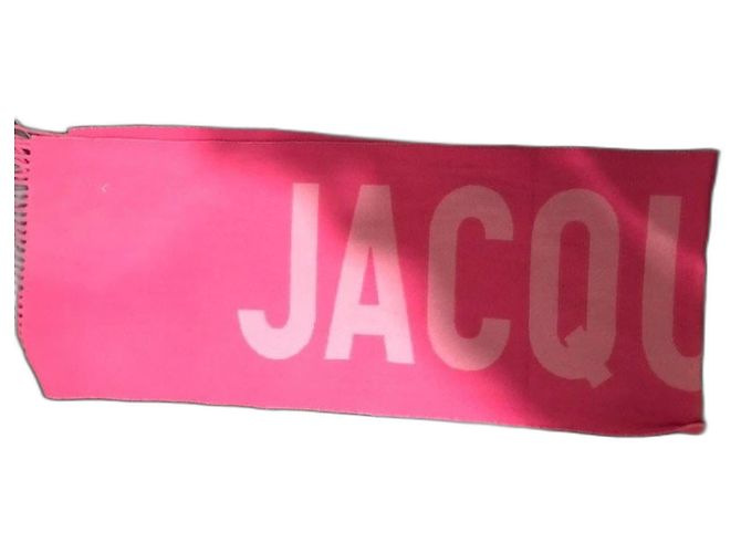Cachecol Jacquemus de lã rosa
