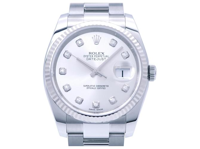 Rolex Datejust 10P Diamond Wristwatch  ref.2039007