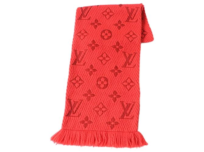 Louis Vuitton Logomania Monogram Silk Blend Scarf Orange Cloth  ref.2039152