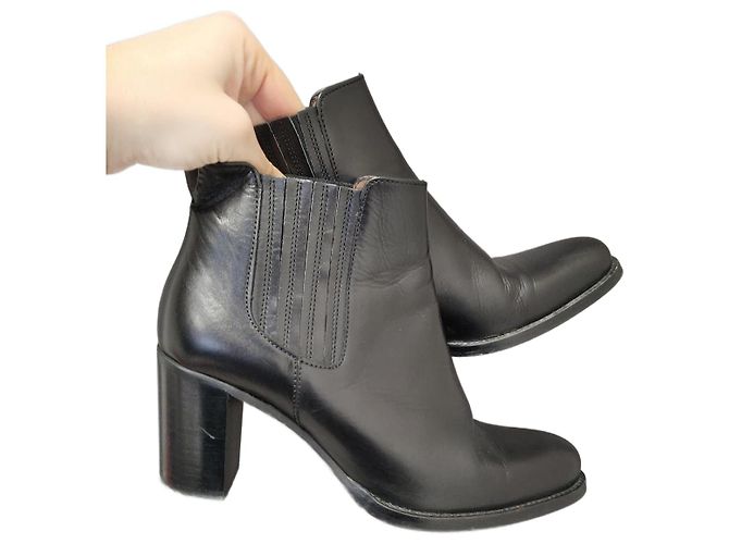 Autre Marque Botas de tornozelo jeans pretas Muratti Preto