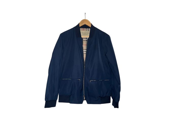 Giacca Burberry Brit per uomo in perfette condizioni Blu navy