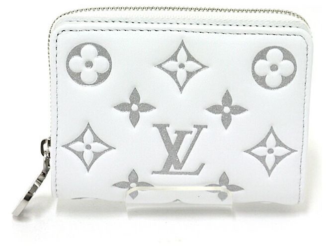 Louis Vuitton LV SKI Lou Geldbörse aus Lammleder Weiß