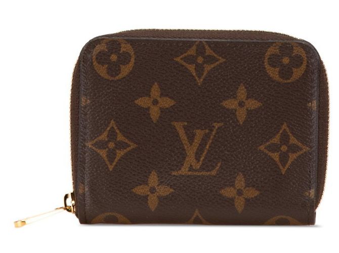 Louis Vuitton Monogram Zippy Coin Purse Brown