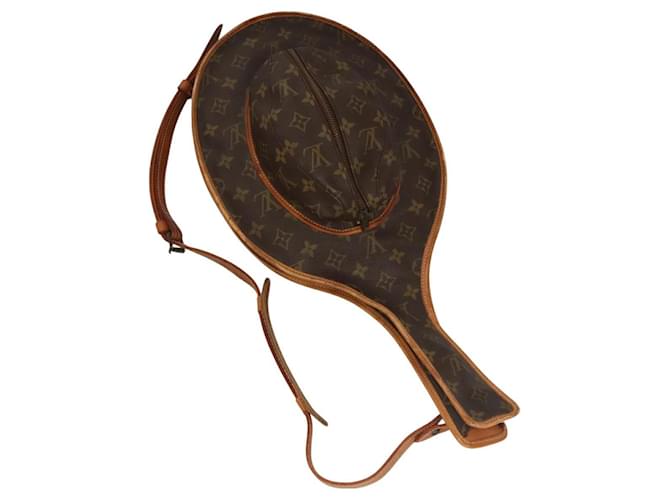 LOUIS VUITTON Monogram Racket Case LV Auth 110546 Cloth  ref.2039853
