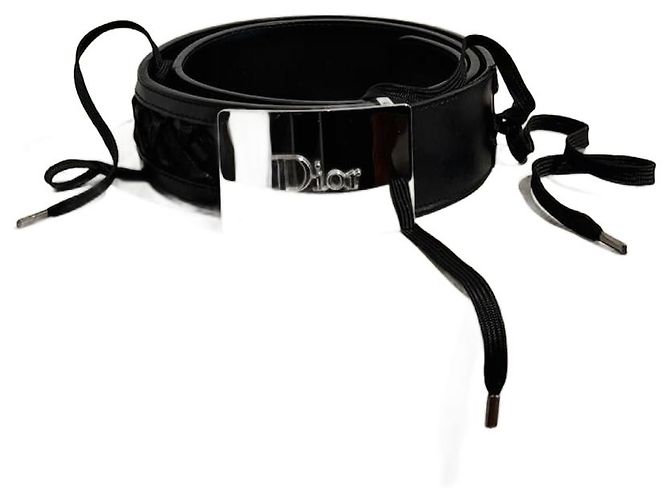 DIOR Belts T.cm 95 Leather Black