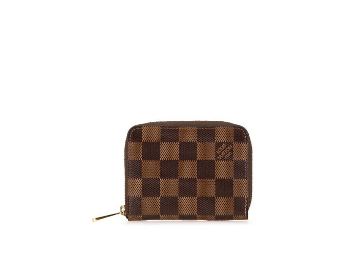 Portafoglio Zippy Damier Louis Vuitton Marrone