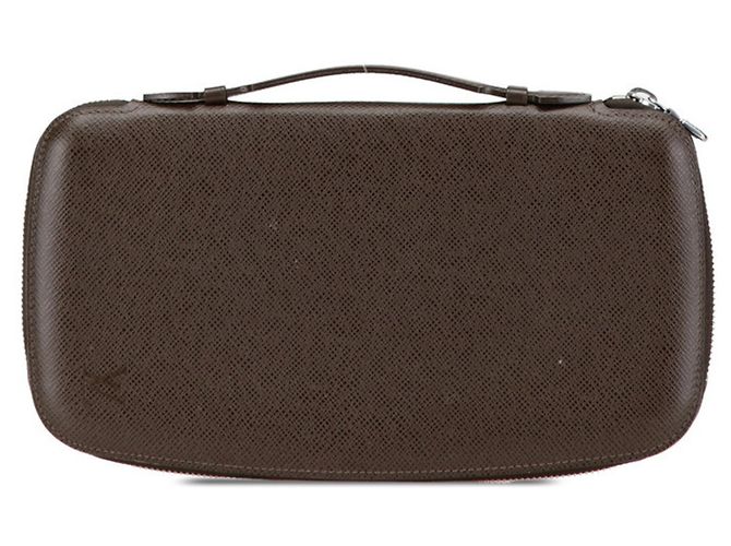 Louis Vuitton Taiga Organizer Atoll Long Wallet Brown