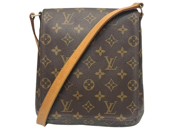 Louis Vuitton Monogram Musette Salsa M51258 Shoulder Bag Brown Patent leather  ref.2040335