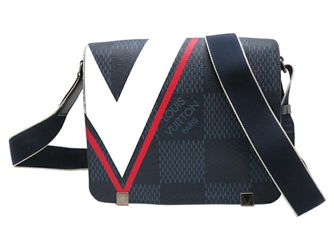 Louis Vuitton America's Cup District PM NM Shoulder Bag Navy blue  ref.2040389