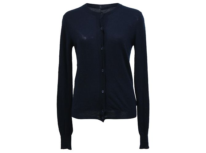 Joseph Knopf-Cardigan aus marineblauer Kaschmirwolle