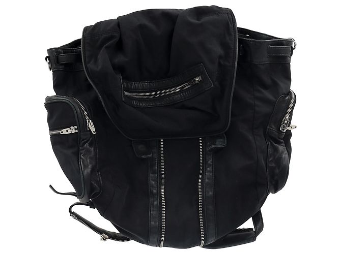 Alexander Wang Nappa Mini Marti Backpack in Black Nylon