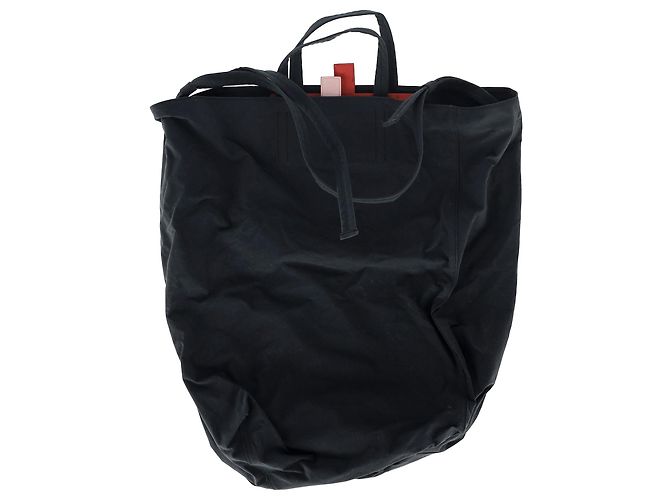 Borsa Baker in cotone nero di Acne Studios