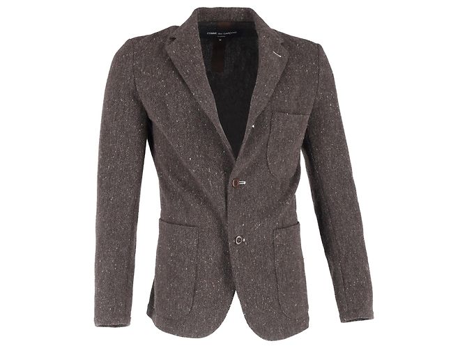 Blazer de un botón Comme Des Garcons en lana marrón
