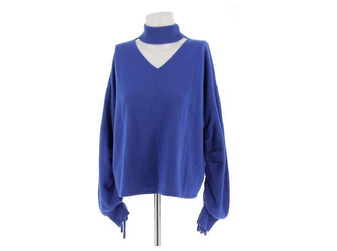 DIANE VON FURSTENBERG Strickwaren T.International S Wolle Blau