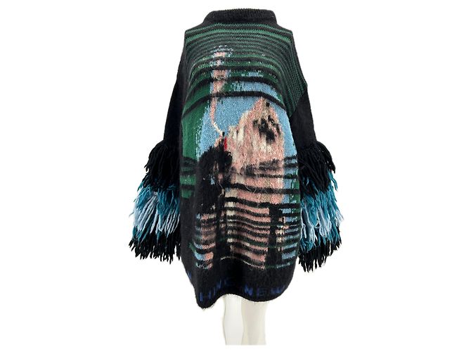 Off White OFF-WHITE Strickwaren T.IT 40 Wolle Schwarz 