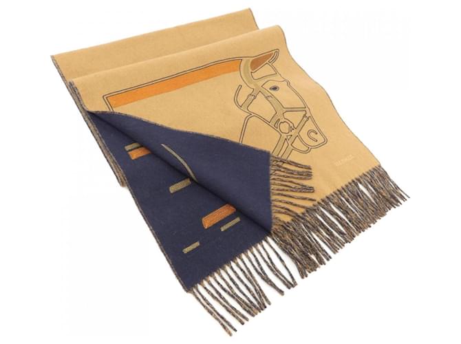Hermès -- Brown Cashmere  ref.2042162