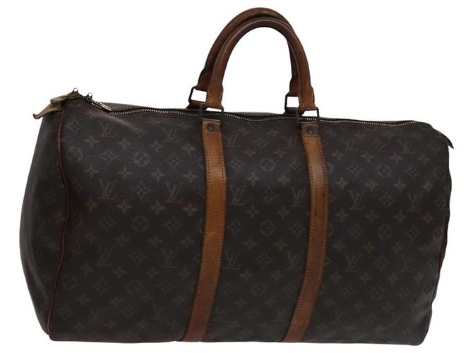LOUIS VUITTON Monogram Keepall 50 Bolsa Boston M41426 LV Auth 112662 Monograma