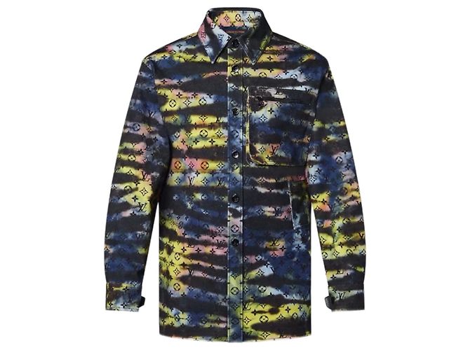 Louis Vuitton Tie-Dye Jacket Black Cotton
