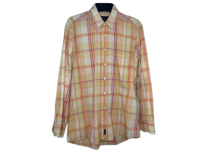 Autre Marque Gant Hemd Orange Baumwolle M