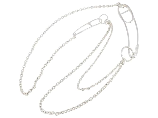Hermès Chaîne D'ancre Twist Argent Argenté