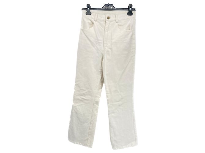 Jeans SEA NEW YORK T.US 24 de algodón Blanco