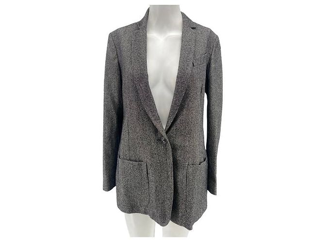 MARGAUX LONNBERG Jacken T.FR 38 Wolle Grau