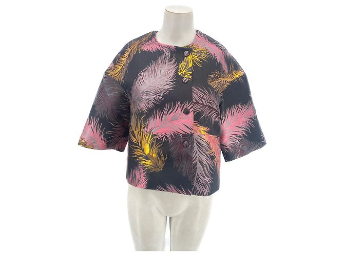 EMILIO PUCCI Jackets T.FR 40 Polyester Pink