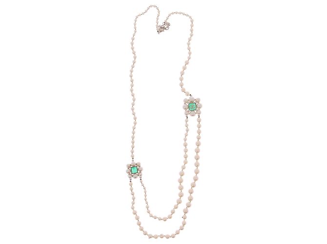 COLLARES CHANEL T. Perla Blanco