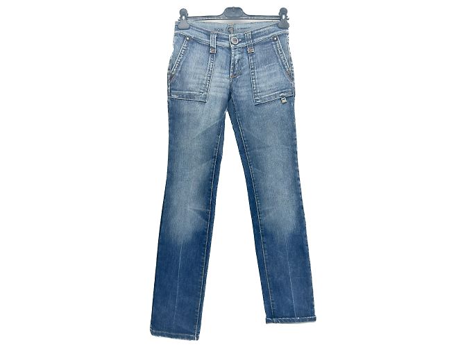 Autre Marque NÃO ASSINADO / NÃO ASSINADO Jeans T.FR 34 Algodão Azul