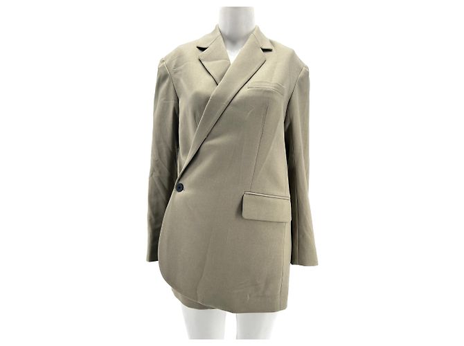 Autre Marque NON SIGNE / UNSIGNED Jackets T.International S Polyester Beige