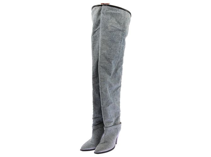 ISABEL MARANT Bottes T.EU 40 Tissu Bleu
