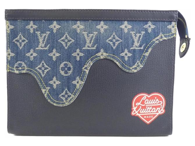 Pochete de viagem Louis Vuitton Azul Couro  ref.2044156