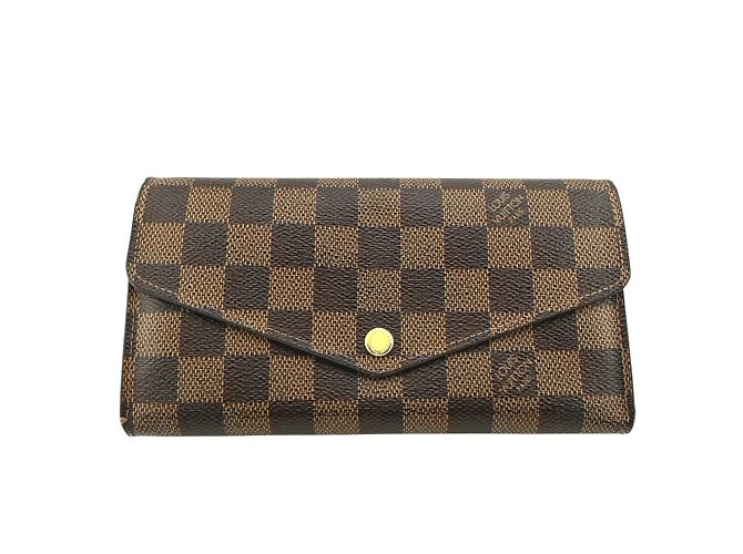 Louis Vuitton Long Wallet in Brown Damier Canvas