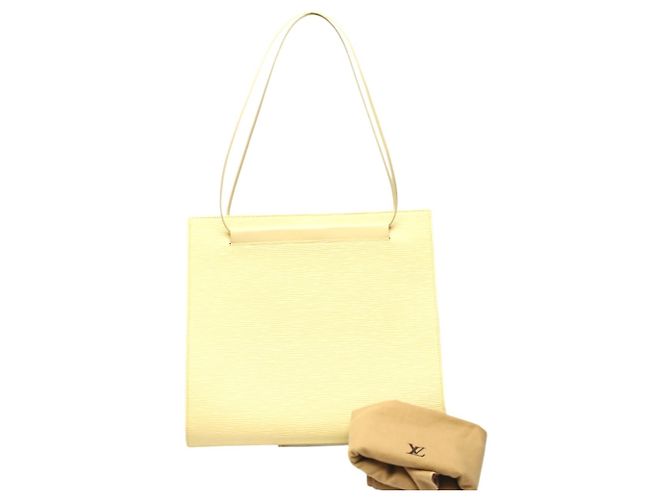 Bolsa de ombro em couro Epi Louis Vuitton Amarelo