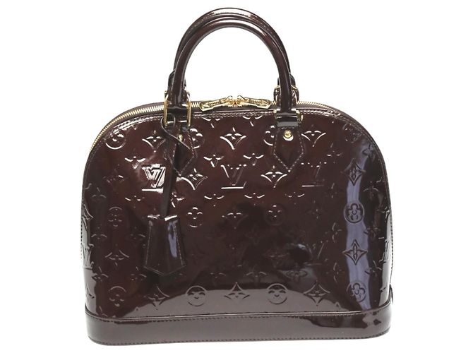 Louis Vuitton Handtasche Vernis Alma PM Rot Bordeaux