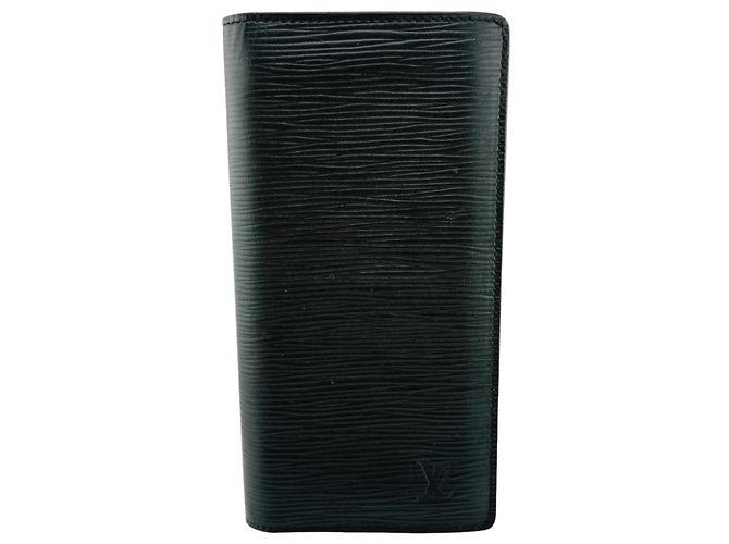 Louis Vuitton Epi Leather Long Wallet Black
