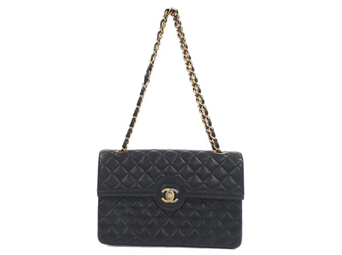 Chanel Timeless Black Leather  ref.2045703