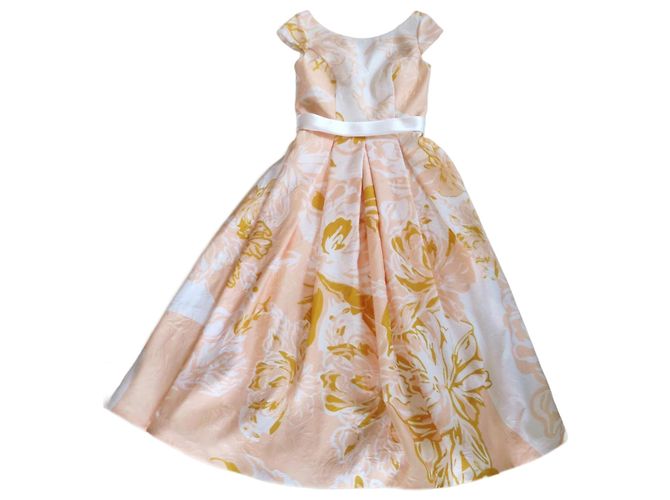 Autre Marque Raffaelli Line Kleid Rosa Brokat Floral Pink