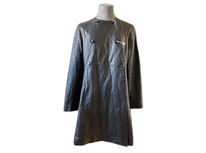 Dior Lederjacke Schwarz Trapezform