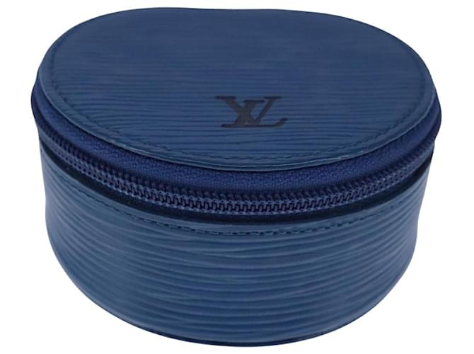 Louis Vuitton Ecrin Azul Couro  ref.2046480