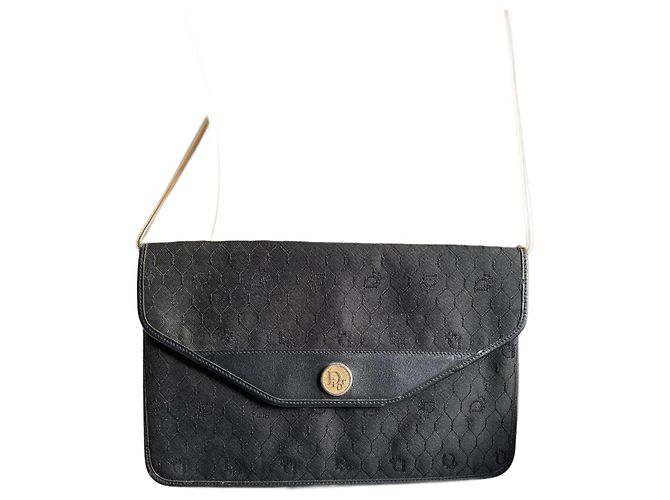 Borsa a pochette Christian Dior Nero D'oro