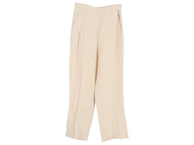 Calças largas Khaite em viscose creme Branco Cru