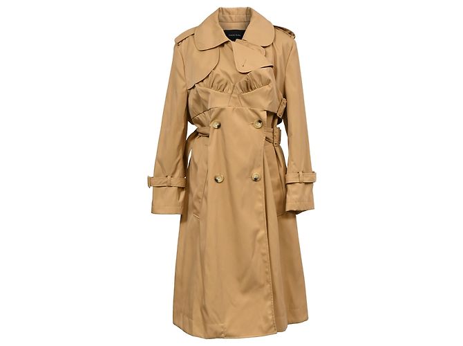 Abrigo Trench Simone Rocha en poliamida marrón Castaño Roja