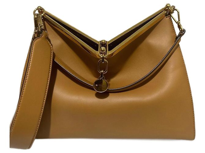 Grande bolsa de vela Etro Paris Castanho claro
