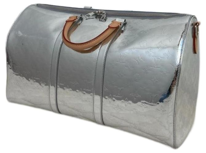 Abbesses Louis Vuitton keepall 50 miroir édition limitée Argenté