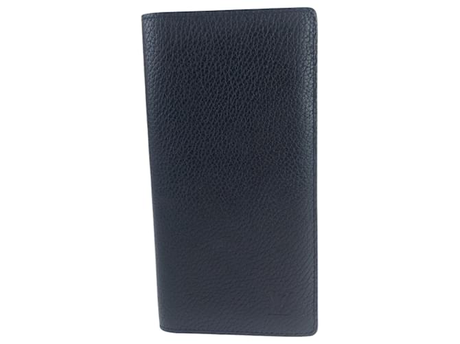 Louis Vuitton Taurillon Leather Portefeuille Brazza Noir Black  ref.2047187