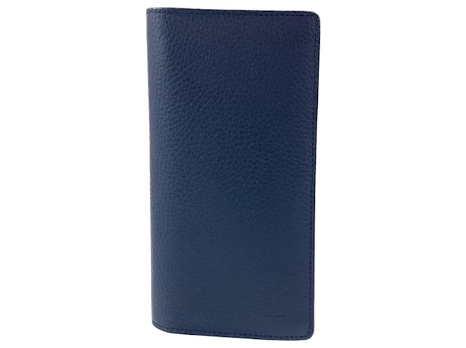 Louis Vuitton Taurillon Leather Portefeuille Brazza Navy Long Wallet Navy blue  ref.2047203