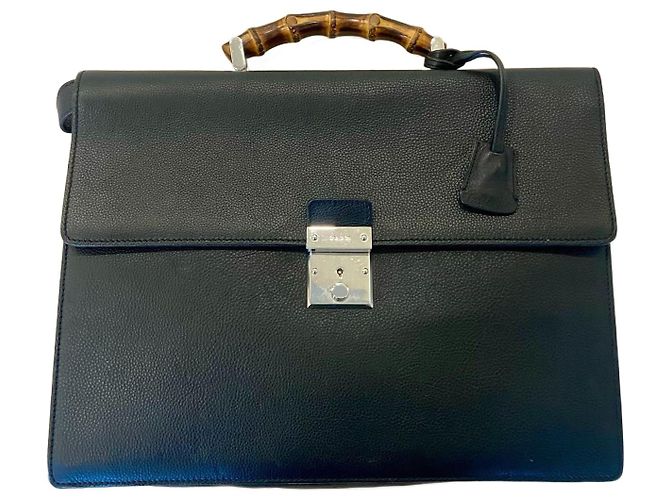 Bolsos Gucci con asa de bambú Negro