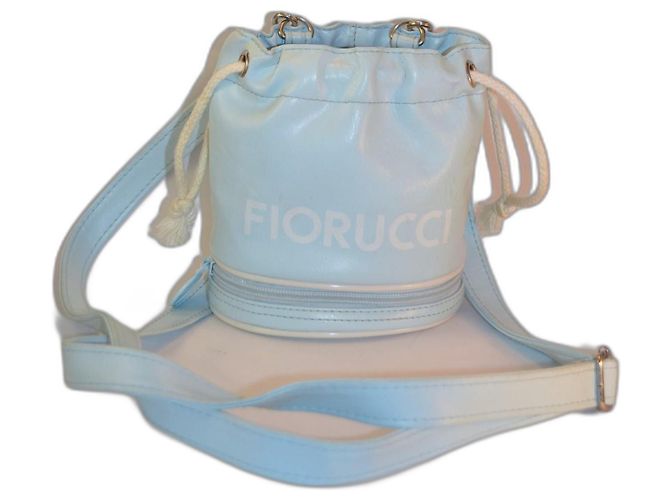 Autre Marque Fiorucci Minibag Türkis Kunstleder